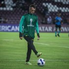 Damián Díaz salió lesionado del partido ante Lanús.