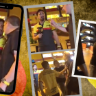 El vicepresidente de Barcelona, Aquiles Álvarez, tuvo un problema con un periodista deportivo en las inmediaciones del estadio Monumental.