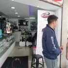 El establecimiento de venta de celulares y accesorios fue duramente perjudicado.