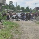 Este triple asesinato ha generado conmoción en los habitantes del cantón cañarense. La Policía llegó al sitio del suceso