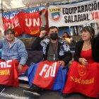 Los protestantes se instalaron en una carpa frente a la Corte Constitucional.