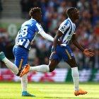 La felicidad de Moisés Caicedo tras marcar su primer gol con el Brighton en la Premier League y que abrió la goleada sobre el United.