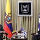El presidente de Israel, Isaac Herzog, y el de Ecuador, Guillermo Lasso, en foto reciente