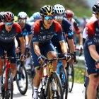 El ecuatoriano Richard Carapaz, durante el desarrollo de la octava etapa del Giro de Italia.