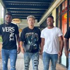 Jackson Porozo (i), José Cifuentes, Jeremy Sarmiento, Djorkaeff Reasco y Moisés Caicedo se pegaron un paseo por Miami.