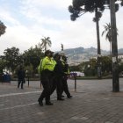 hasta las 10 de la mañana, había calma en el centro histórico.