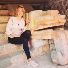 En su cuenta de TikTok, la colombiana comparte videos en zonas arqueológicas de México.