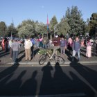 Los manifestantes llegaron a la Capital ayer 15 de junio.