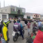 La policía acordonó el área para el peritaje