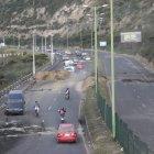 En las primeras horas de este jueves no se registran manifestantes en este tramo.