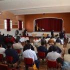 Así luce el salón donde se realizará la rueda de prensa del diálogo entre el gobierno y el movimiento indígena.