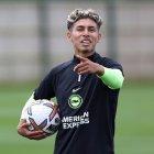 Jeremy Sarmiento ya se unió a los trabajos de pretemporada con el Brighton de Inglaterra.