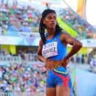 Anahí Suárez, de 21 años, dio pelea a las mejores velocistas del mundo en la competencia de 200 metros planos.