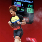 Angie Palacios impuso un nuevo récord panamericano en envión.