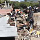La lluvia y el lodo arrasó con todo a su paso.