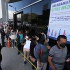 as filas comenzaron en horas de la madrugada. Ayer se agendaron 3.500 turnos aproximadamente.