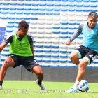 Diego García (d) disputará su primer Clásico del Astillero con Emelec.