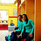 Andrea Vera de Ñañas e  Irene Tobar de Independiente del Valle son compañeras de la Tricolor.