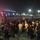 Poco antes de las 19:00, el público aún ingresaba hacia el estadio.