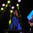 La artista durante su presentación en el Festival Heat Guayaquil 2022.