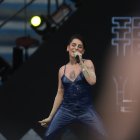 El artista durante su presentación en el Festival Heat.