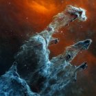 El Webb enseña una segunda e inquietante imagen de los Pilares de la Creación