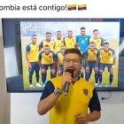 David Lumas, el Trovador de América, grabó su video en homenaje a la Tricolor con una foto de fondo.