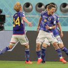 Los goles de la selección de Japón los marcaron Ritsu Dōan (8) y Takuma Asano.
