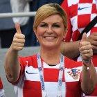 La ex presidenta de Croacia, Kolinda Grabar-Kitarović, dice ser hincha de Ecuador.