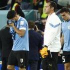 Luis Suárez salió entre lágrimas, tras la eliminación del Mundial.