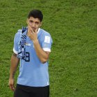 Entre lágrimas, el goleador uruguayo Luis Suárez, de 35 años, se despidió del Mundial de Catar.