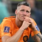 Wout Weghorst se mostró desconsolado tras la eliminación de Países Bajos.