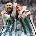 Lionel Messi y Julián Álvarez, las figuras de Argentina.