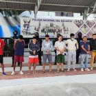 Los detenidos fueron presentados por la Policia.