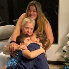 Carolina Jaume, libre y en casa junto a sus hijos y su mamá, Diana Saporiti