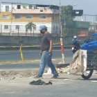 El hallazgo fue en un punto en el que había más fundas con desechos.