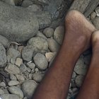 La víctima estaba boca abajo, sin vida