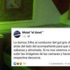 Esta fue la publicación que generó escándalo en la ciudad de Santa Fe, al sur de Argentina.