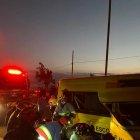 El cuerpo de la víctima fue recuperado de entre la estructura aplastada de la furgoneta.