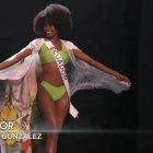 Nayelhi González inició su presentación en la competencia preliminar