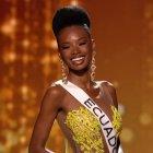 La esmeraldeña tuvo una buena presentación en la competencia preliminar.