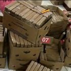 El cargamento ilegal estaba repartido en más de doscientas cajas