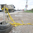 En el sitio aún quedaba la cinta que se usó para acordonarlo.