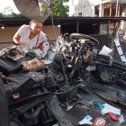 Darío García se trasladaba en un vehículo tipo buseta al momento del accidente, cuando aparentemente se impacto con una ranchera de manera frontal.