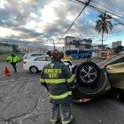 Los heridos del norte de Quito fueron atendidos en el lugar.