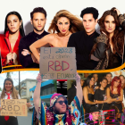 Algunos de los fanáticos que se sumaron para captar la atención de RBD.