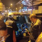 Los vendedores de 'guanchaca' utilizaban un carro como 'bodega'.