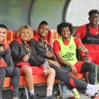 Los jugadores del Papá Aucas están motivados de cara al inicio del campeonato nacional.