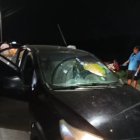 chofer de un auto negro fue baleado en Anconcito