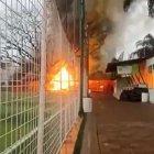 Un incendio se registró en una de las instalaciones del complejo de Orense..